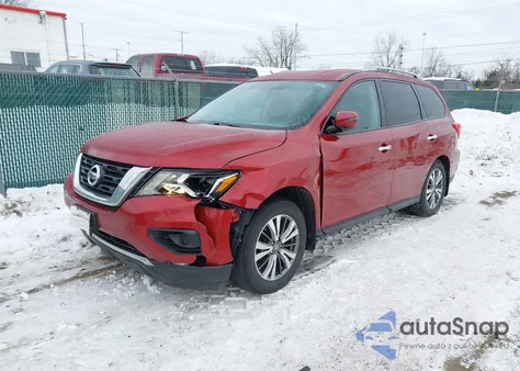 2017 Nissan Pathfinder S z USA, uszkodzony, nr VIN 5N1DR2MNXHC613404